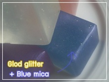 glitter and mica